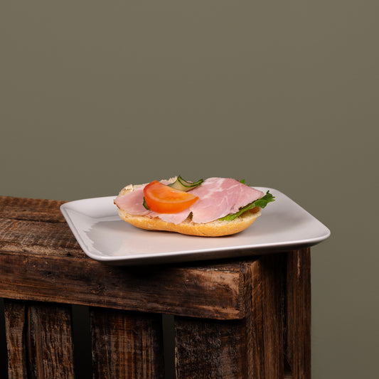 Rundstykke med skinke